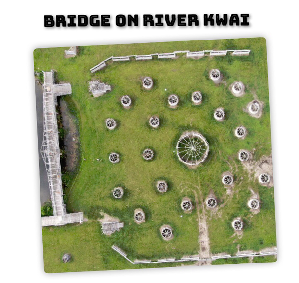 map of bridge on river kwai fort knox